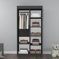 Dulap pentru haine, Arnetti, Akser, 90x180x45 cm, PAL, Pin Atlantic / Antracit