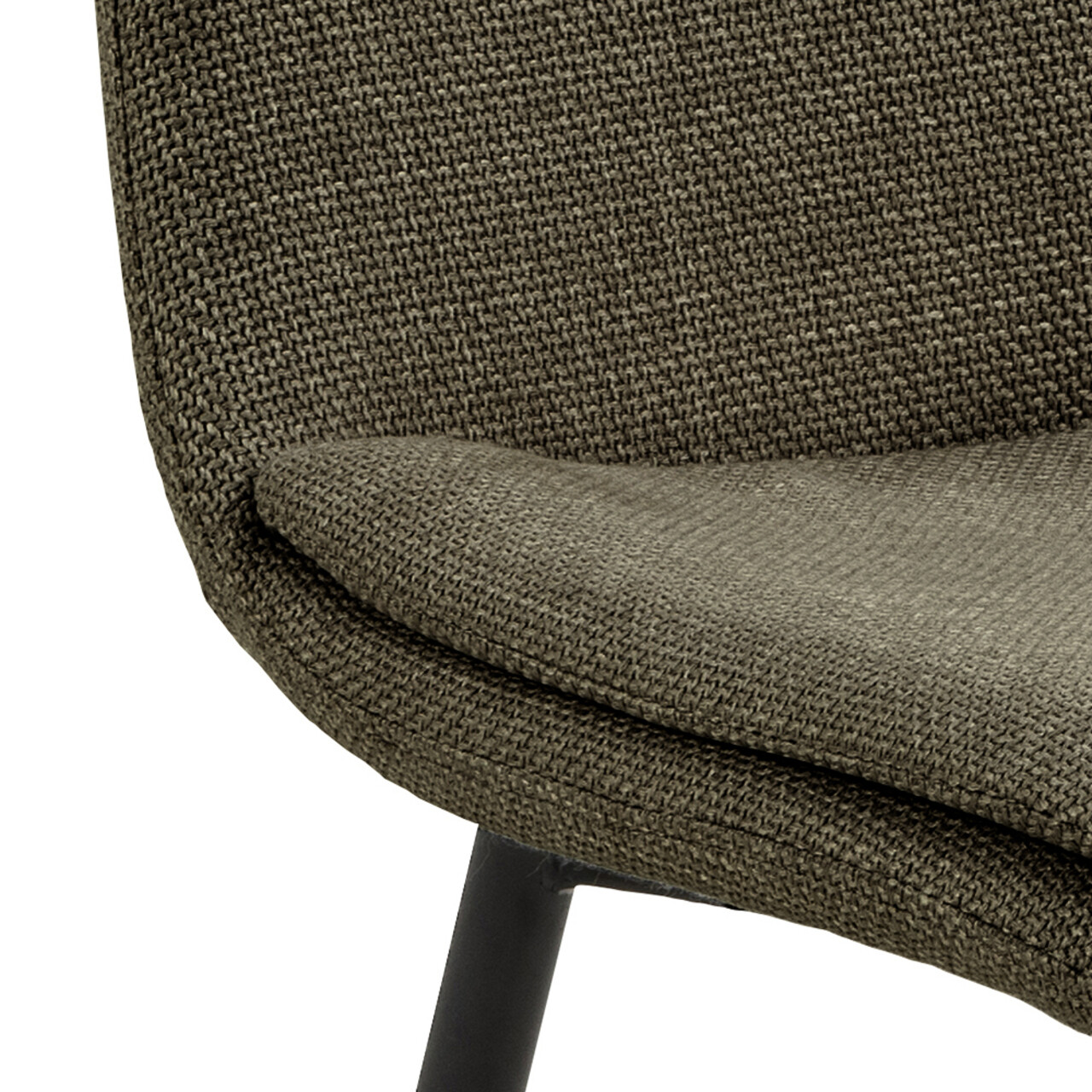 Scaun Becca, Actona, 46x55x85.5 cm, tesatura structurata/otel, verde - view 3