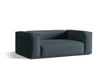 Canapea 2 locuri, Nuria-215, Micadoni Home, 170x110x72 cm, tesatura structurata chenille, petrol inchis