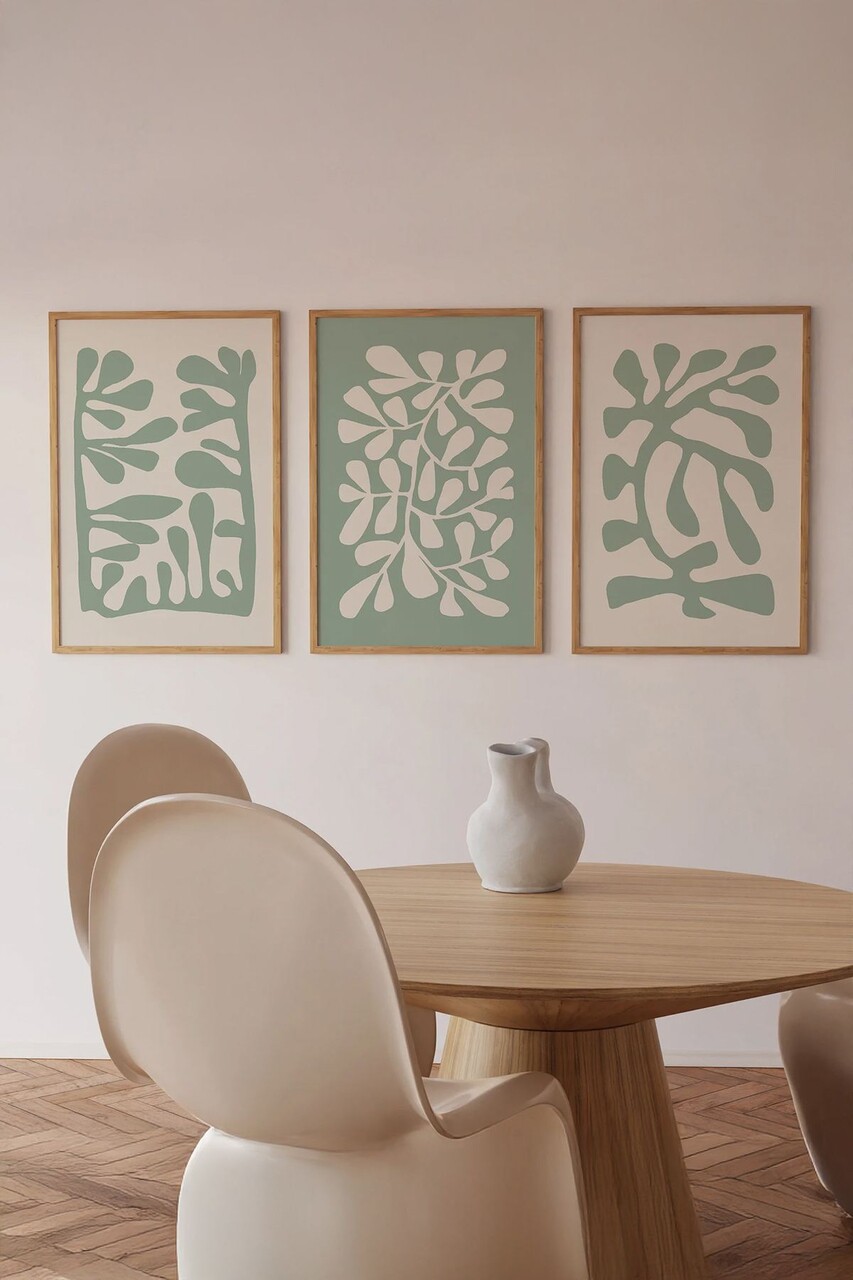 Set 3 tablouri decorative Ersy3Ham18 MDF Multicolor