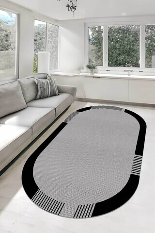 Covor, CLR-7219-177, 120x180 cm, Poliester, Negru