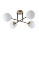 Lustra, Dolunay, Stala, 35 x 65 cm, 4 x E27, 60W, alb