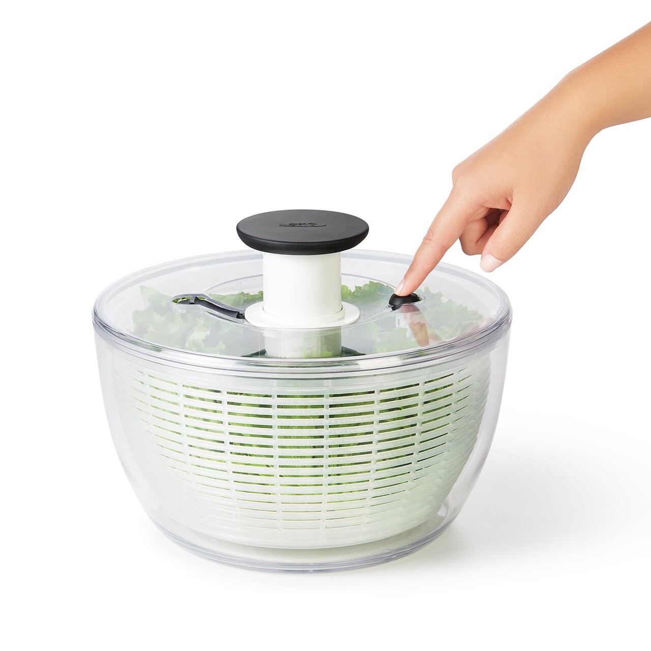 Uscator salata si verdeturi, plastic, 26,6cm/4,7L, "Good Grips" - OXO - imagine 8