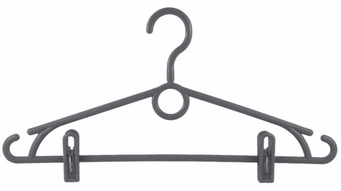 Umeras cu cleme alfa, jotta, 43.5x19.5 cm, plastic, gri