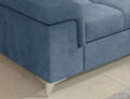 Coltar extensibil stanga 4 locuri ELTAP, LT-40RAQ, Eridano, 275x202x88 cm, lemn/poliester, albastru inchis
