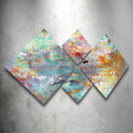 Set 4 tablouri decorative, 4MDF62692444, MDF, Imprimat UV, Multicolor