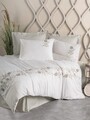 Lenjerie de pat dubla, Urian - Beige, Cotton Box, Bumbac Satinat
