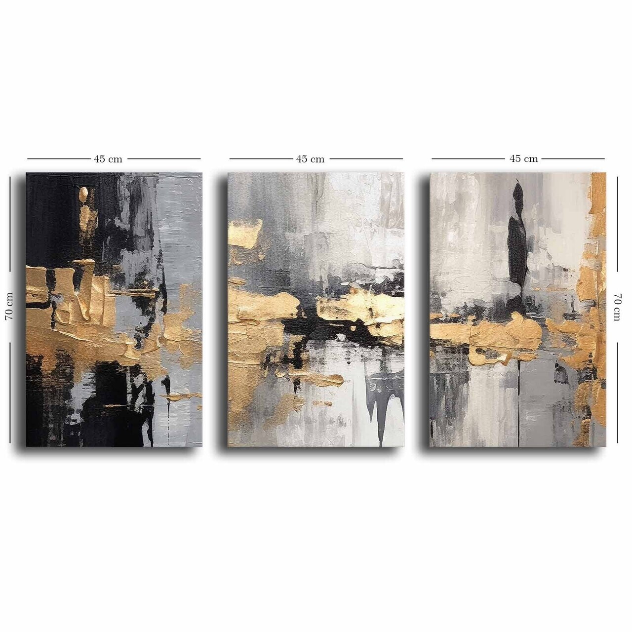 Tablou decorativ, 3P4570GSC-009, Lemn, Multicolor — imaginea 4