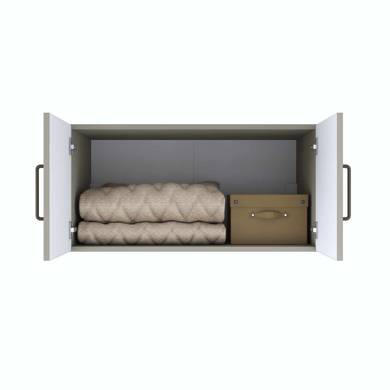 Dulap pentru haine, Hanah Home, BA269, 90x45x57.5 cm, Gresie — imaginea 4