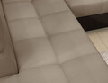 Coltar extensibil dreapta 4 locuri ELTAP, ERI-21, Eridano, 275x202x88 cm, lemn/poliester, maro deschis/maro inchis