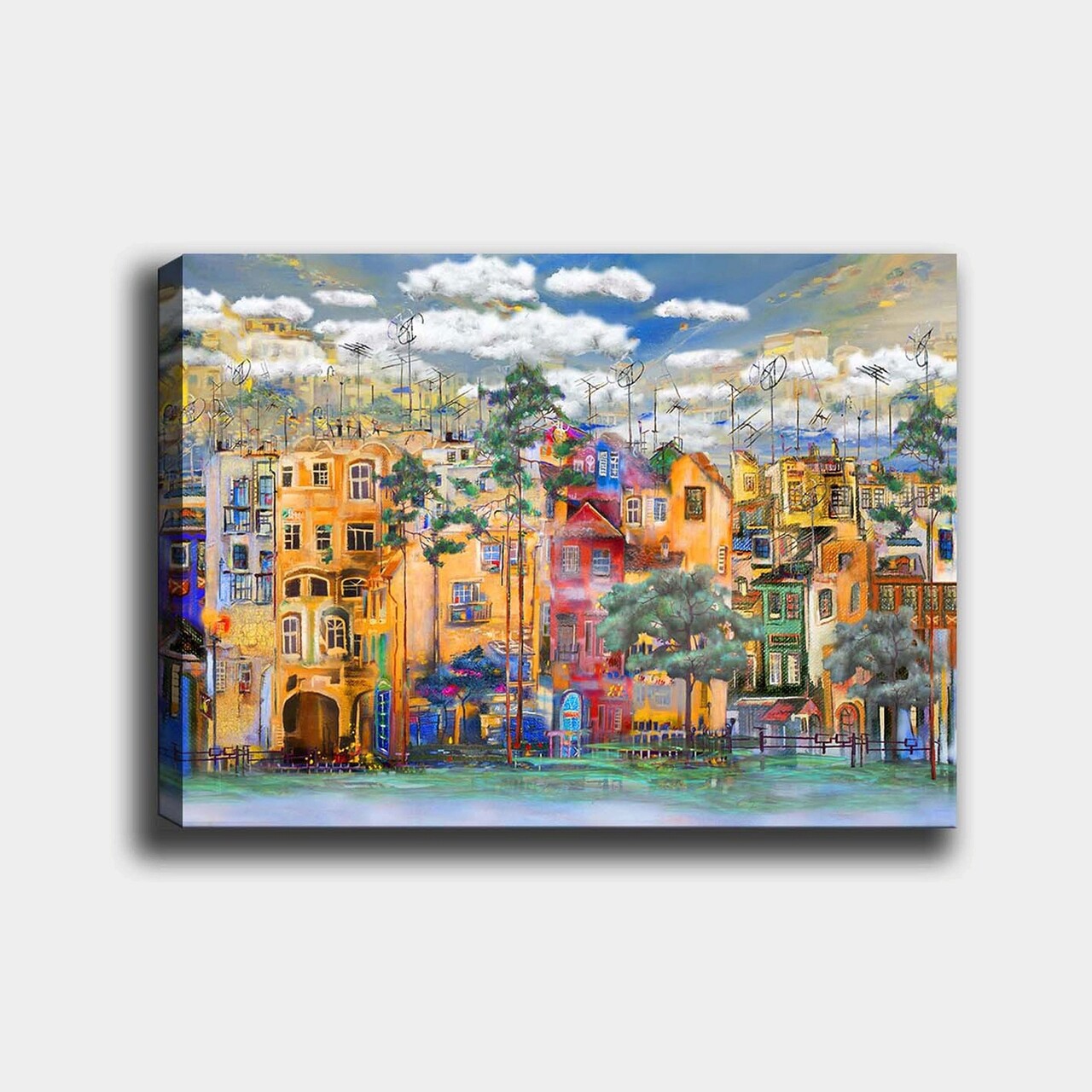 Tablou decorativ, 622007036_70100, Cadru: 100% LEMN (grosime: 3 cm), Multicolor - view 2