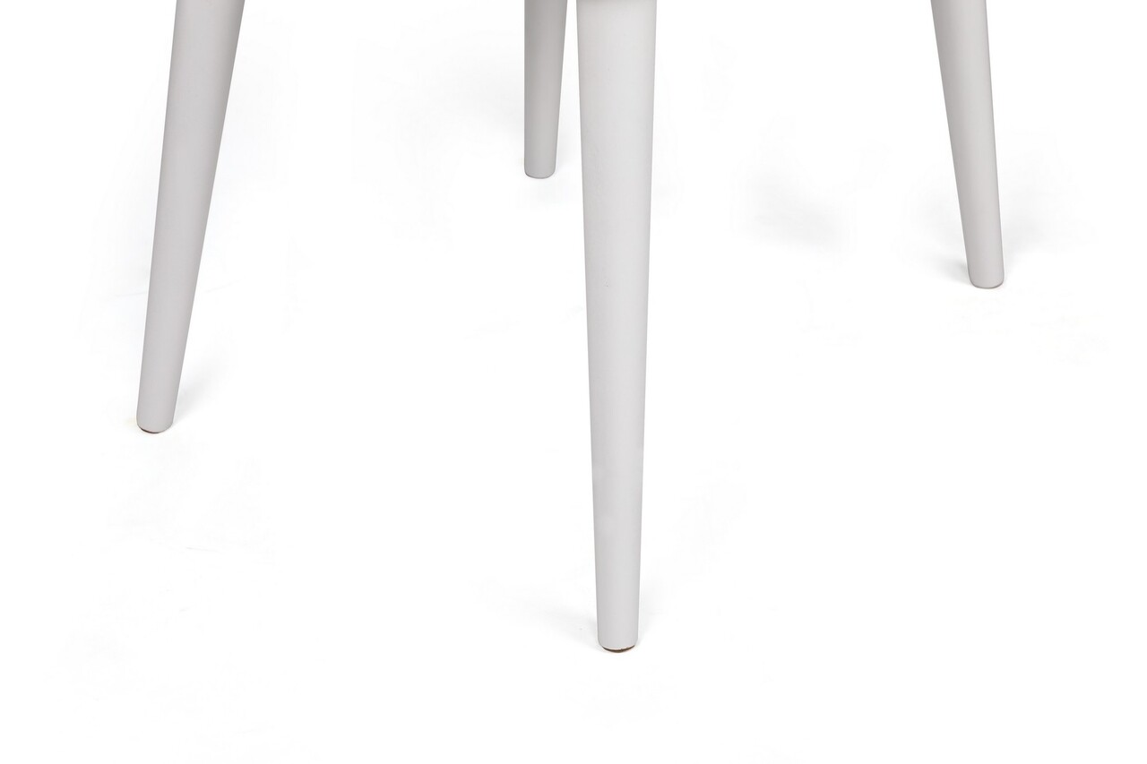 Set de scaune, Nmobb, Alfa-492 V4, Metal , Kaki/Alb