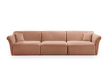 Canapea 5 locuri, Hailey, Micadoni Home, 292x102x79 cm, tesatura boucle, galben mustar