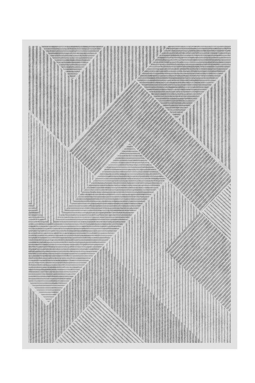 Covor, CLR-7214-43, 200x300 cm, Poliester, Gri — imaginea 2