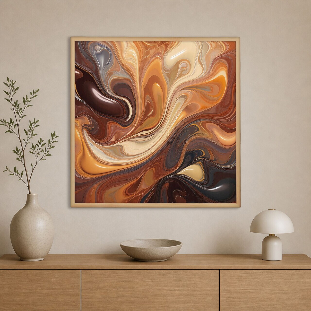 Tablou decorativ Cc-K-Ah-1018 PÂNZĂ Cadru: 100% LEMN (Grosime: 18 mm) Multicolor