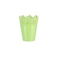 Ghiveci Koronka dantelat 12 cm, plastic, verde pastel