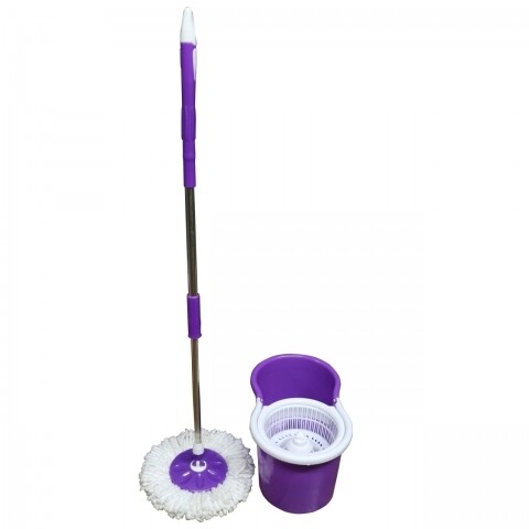 Galeata cu mop rotativ Primo Purple, Vanora, 12 L, alb/mov