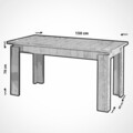 Masa dining extensibila, Comforty, Huqqa, 78 x 150 x 80 cm, pal melaminat, stejar