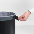 Cos de rufe, Brabantia, Black Cork, 35 L, 30x30x63.5 cm, otel/pluta, negru