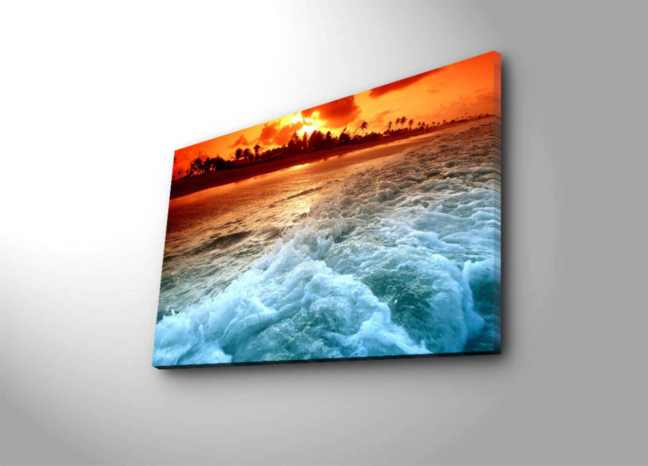 Tablou decorativ cu lumina LED, 4570İACT-45, Dimensiune: 45 x 70 cm, Multicolor - view 4