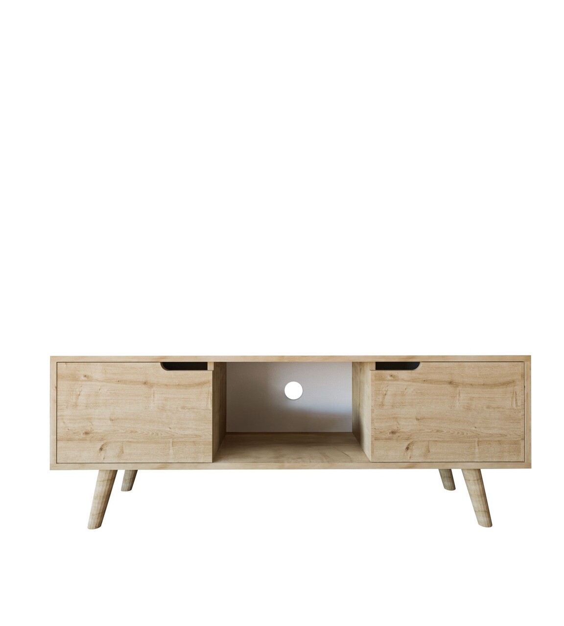 Comoda TV, Hanah Home, Siena, 139.7x53x53 cm, PAL, Maro - imagine 4