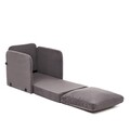 Canapea extensibilă cu 1 loc, Futon, 859FTN2880, Metal , Gri