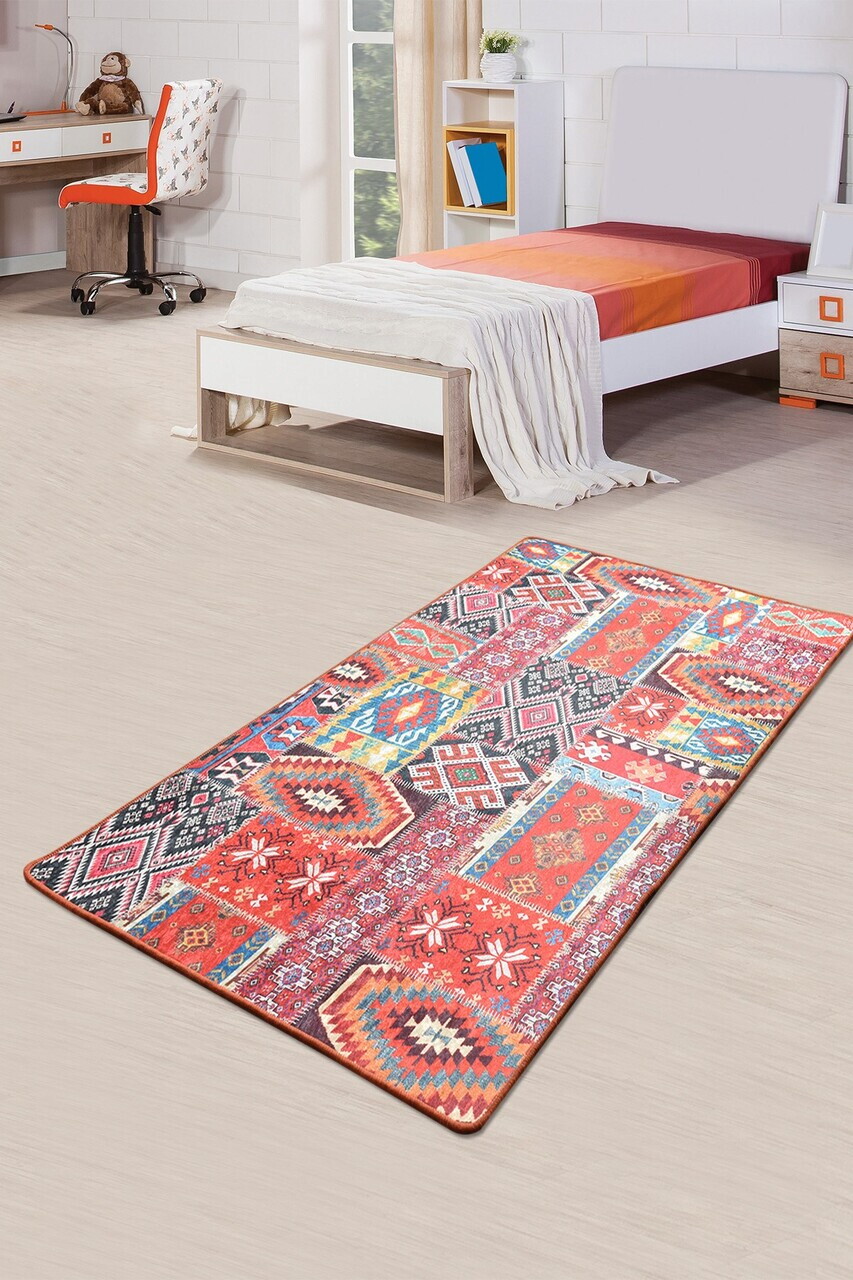 Covor, Patchwork, 100x300 cm, Multicolor