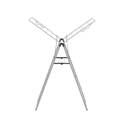 Uscator de rufe, Brabantia, Hangon Metallic, 15 m capacitate de uscare, otel, gri metalizat