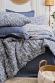 Lenjerie de pat dubla, L'essentiel Maison, Rebel, Albastru indigo