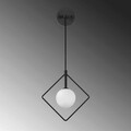Aplica de perete, Fulgor, 942FLG2104, Metal, Alb/Negru