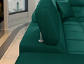 Coltar extensibil stanga 4 locuri ELTAP, ERI-36, Eridano, 275x202x88 cm, lemn/poliester, verde inchis
