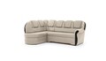 Coltar extensibil stanga 3 locuri ELTAP, L-055, Lord, 243x180x112 cm, lemn/poliester, crem/negru