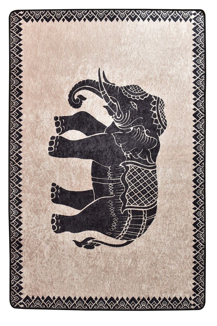 Covor, Elefante Nero Djt, 80x140 cm, Multicolor — imaginea 2