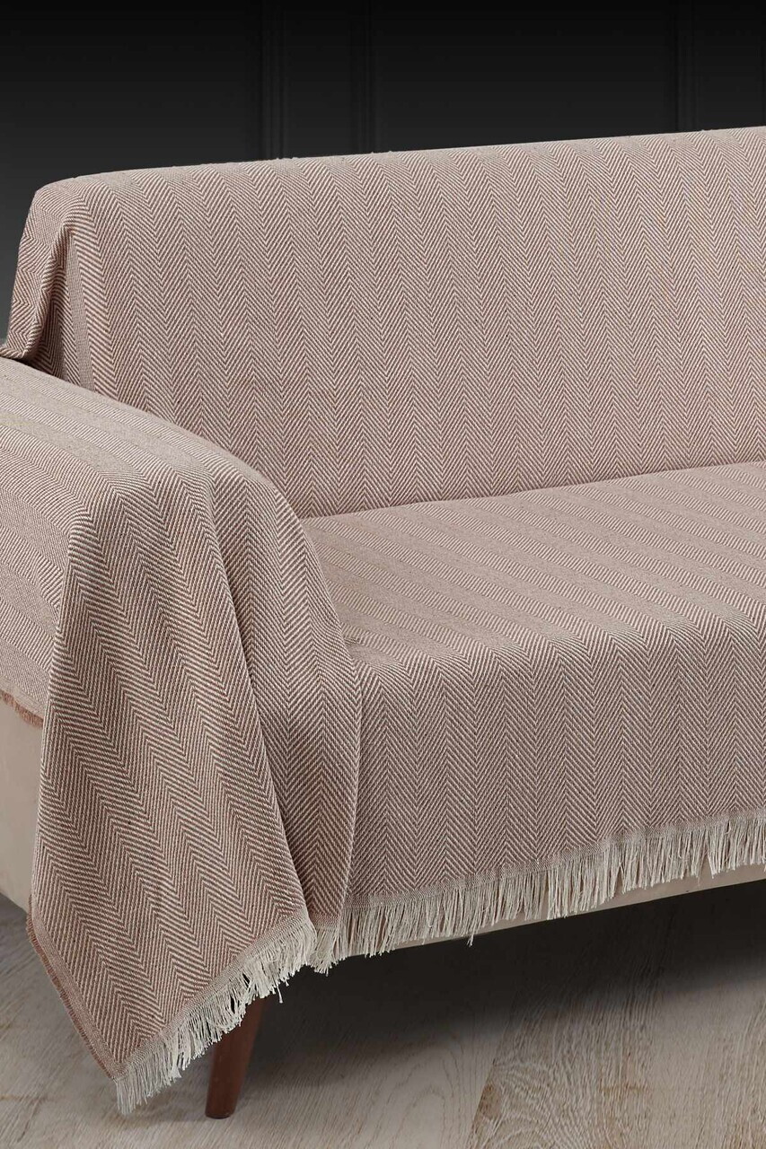 Cuvertura de pat, L'essentiel Maison, 3M Baglamasiz, Bumbac, Bej — imaginea 2