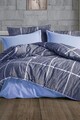 Lenjerie de pat dubla, Rian - Blue, Dowry World, 65% bumbac/35% poliester