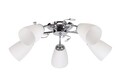 Lustra Ursella, Candellux, 58 x 18 cm, 5 x E14, 40W, crom/alb