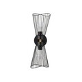 Aplica de perete, Zeyno - 3295, Tatum, 16 x 16 x 48 cm, 2 x E27, 40W, negru