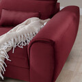 Coltar extensibil stanga 4 locuri ELTAP, Foble, 267x196x100 cm, lemn/poliester, rosu