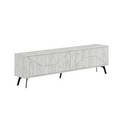 Comoda TV, Decortie, Dune, 180x50x29.6 cm, Alb