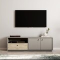 Comoda TV, Inarch, Pao, Gri / Travertin