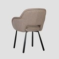 Scaun Campea, Homla, 62x61x84 cm, metal/poliester, maro deschis