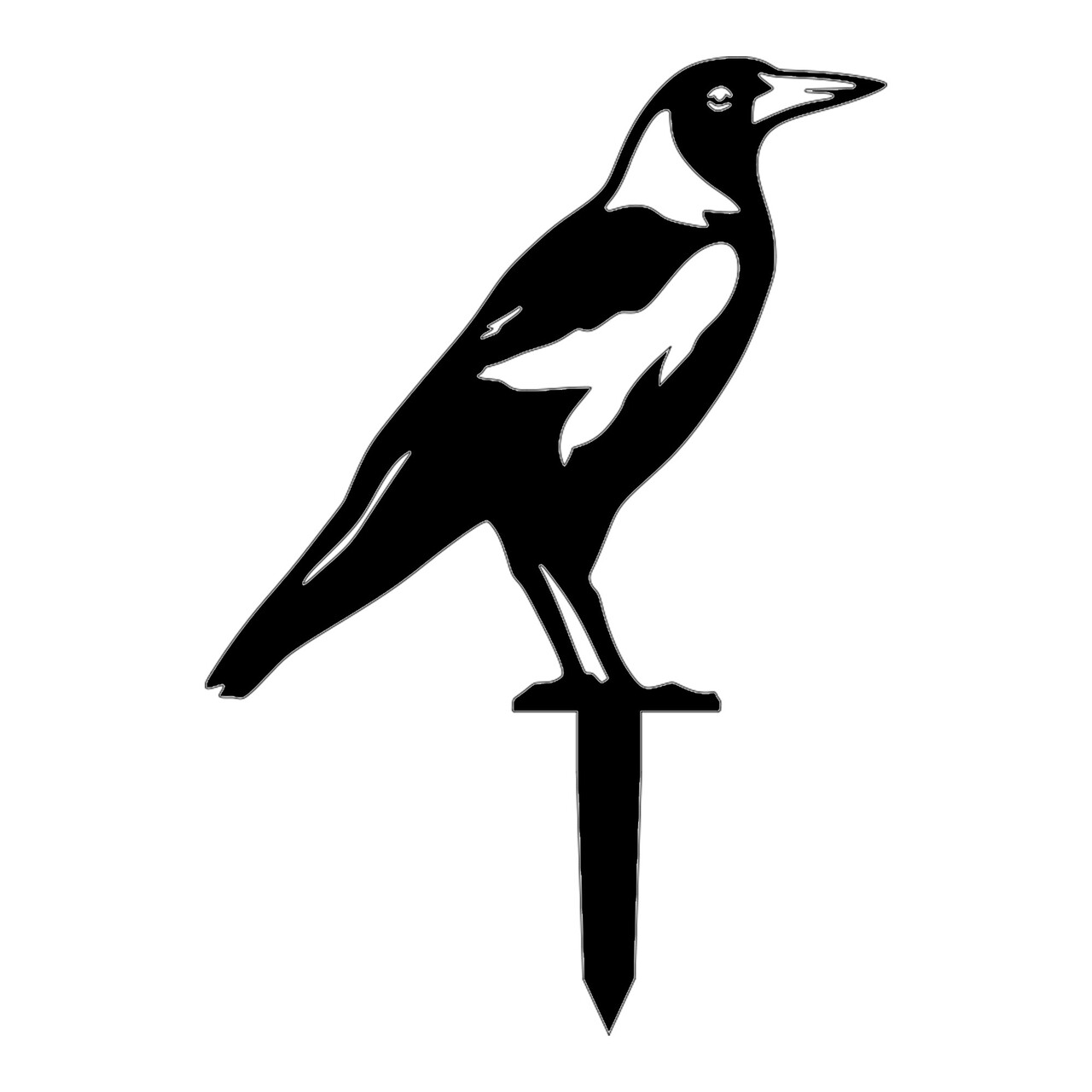 Obiect decorativ de grădină, Bird 02, 46x32 cm, Negru - view 4