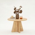 Masuta de cafea, Neostill, Mushroom, 60x40x60 cm, PAL, Maro