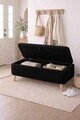 Banca, Hanah Home, Rena, 90x45x30 cm, Negru