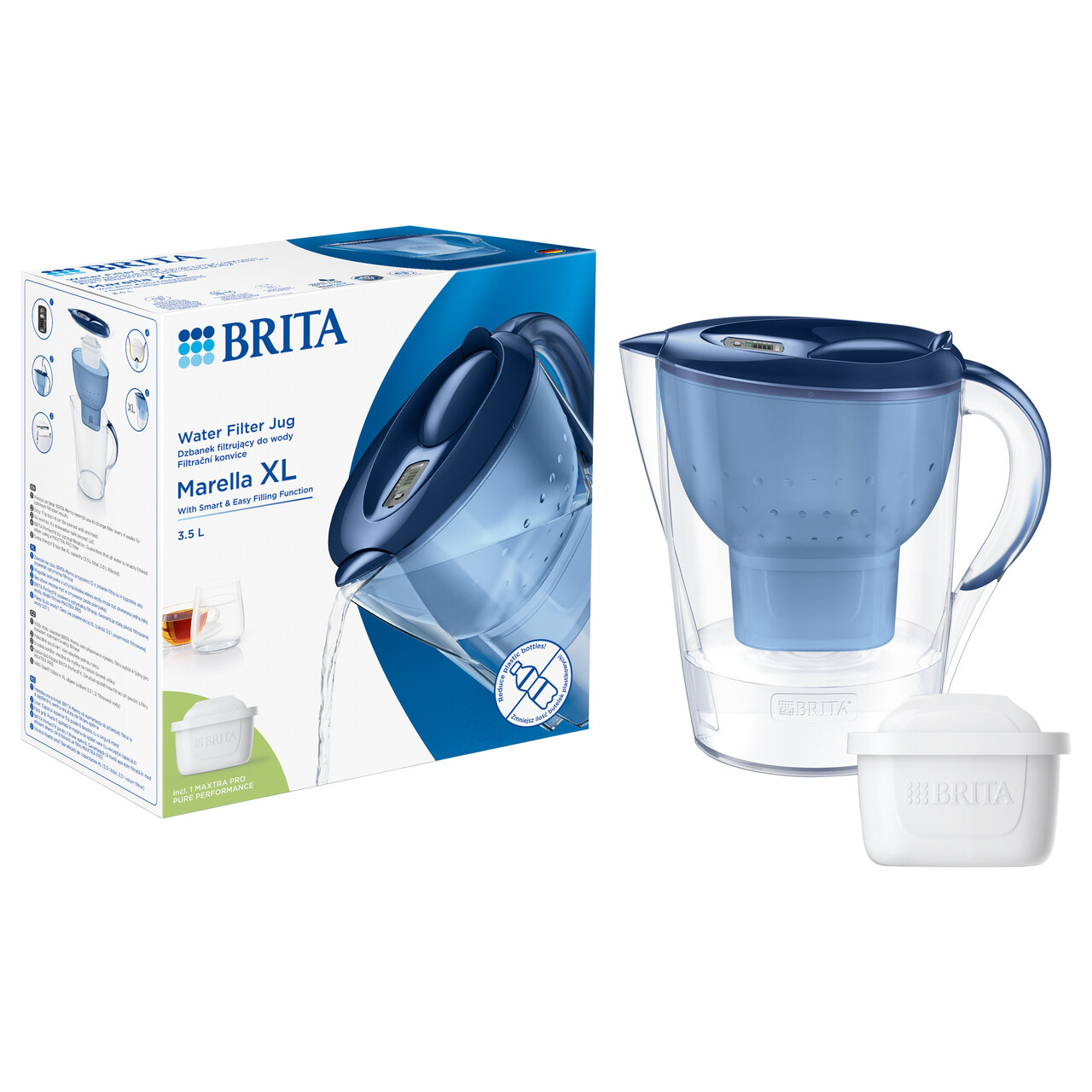 Cana filtranta BRITA Marella XL 3,5 L Maxtra PRO (blue) - view 2