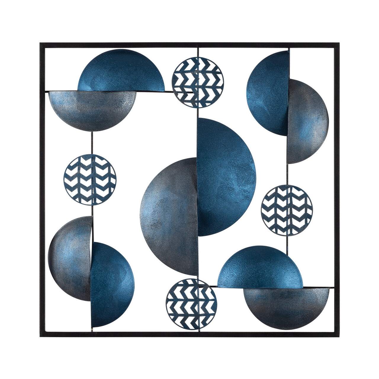 Decoratiune de perete, Aurora - CH101-5, metal, 55 x 55 cm, multicolor - view 5