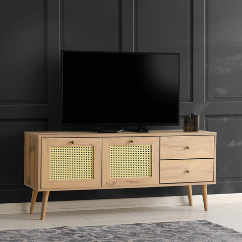 Comoda tv, kalune design, patara 140, 140x60x40 cm, stejar