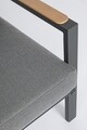 Set mobilier pentru gradina / terasa 4 piese, Ernst, Bizzotto, gri carbune