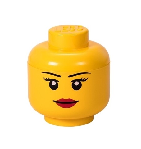 Cutie de depozitare Girl S, LEGO, 200 ml, polipropilena, galben LEGO