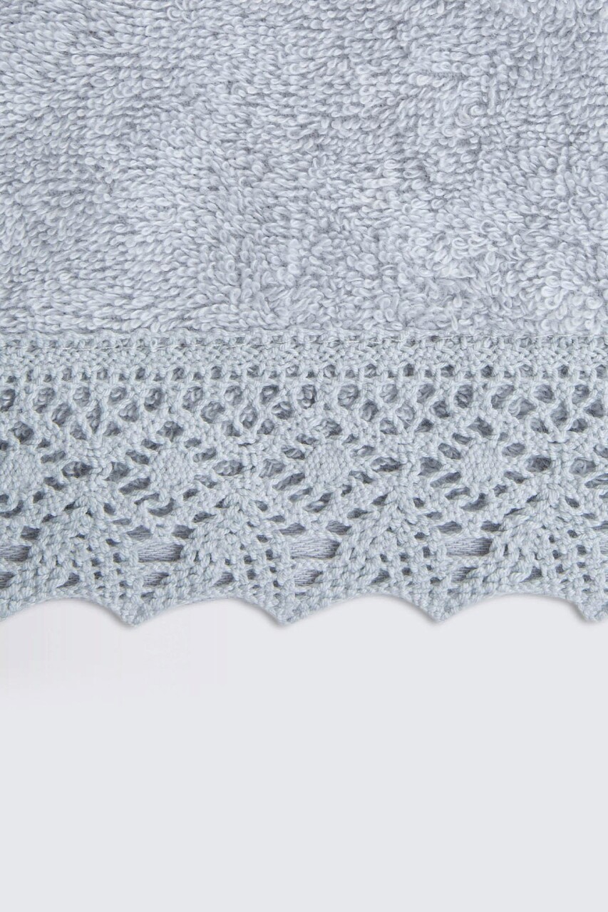 Prosop de baie, Irya Home, Lacy, Bumbac, Gri